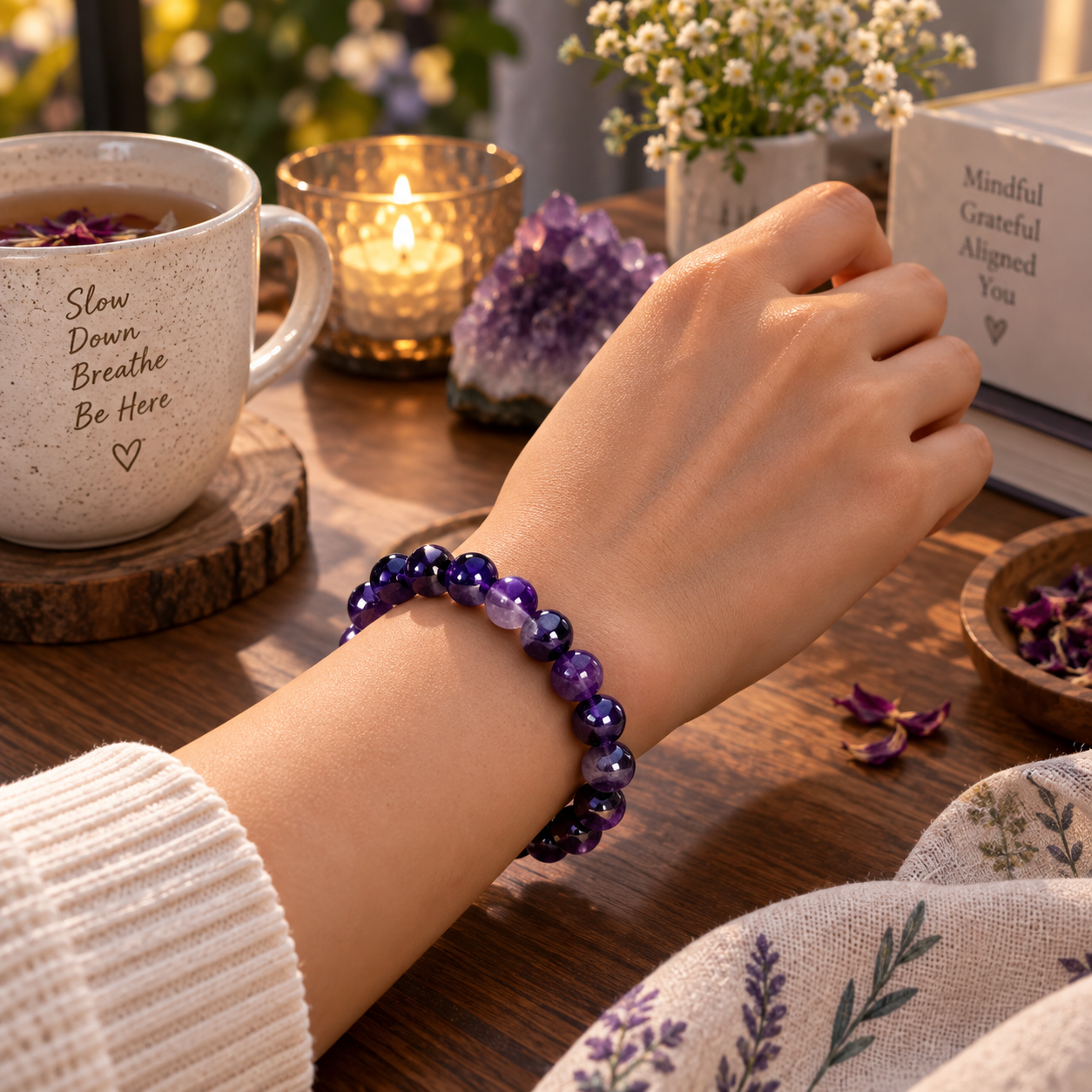 Amethyst Bracelet - Peace & Intuition