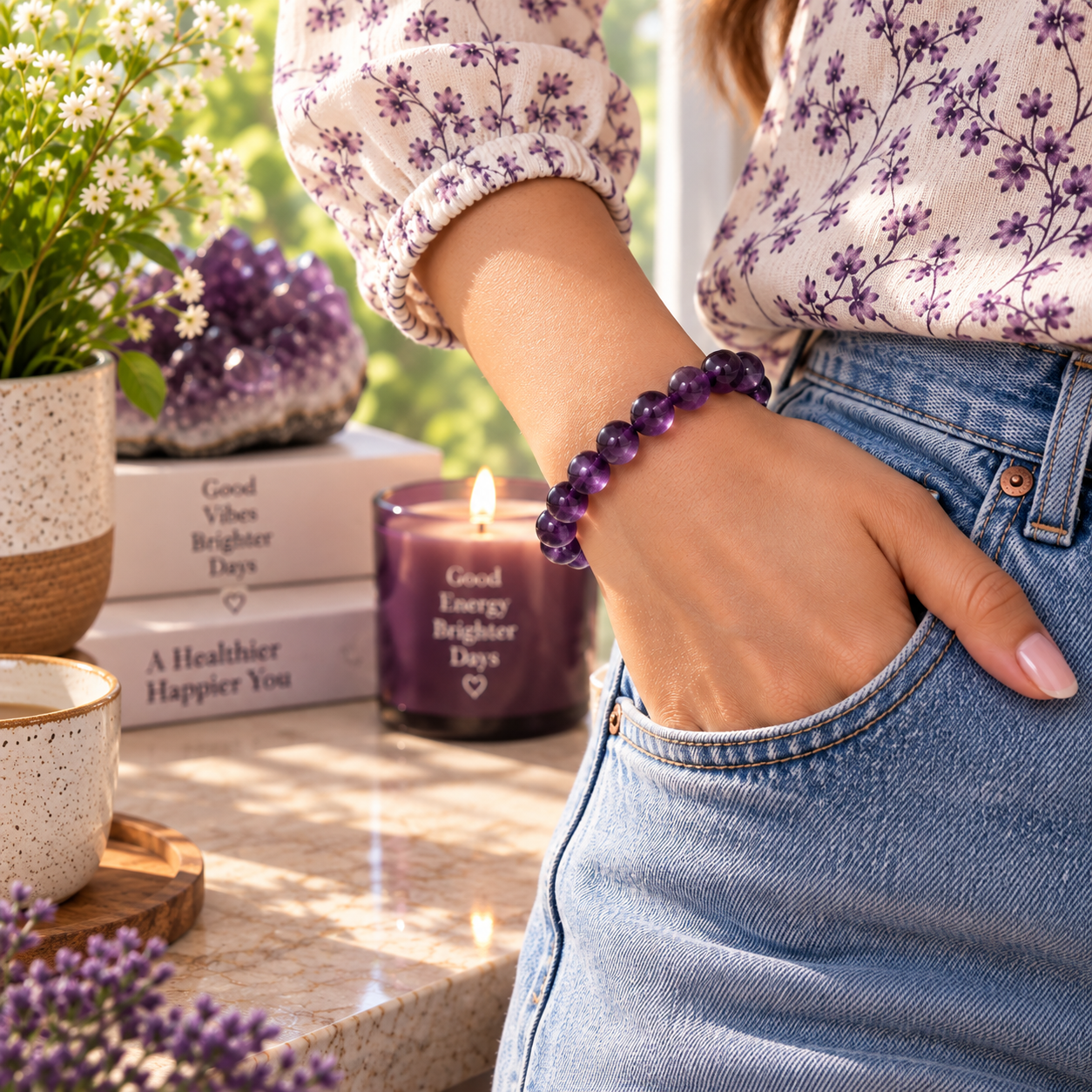 Amethyst Bracelet - Peace & Intuition