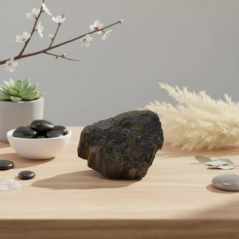 Black Tourmaline Rough Stone