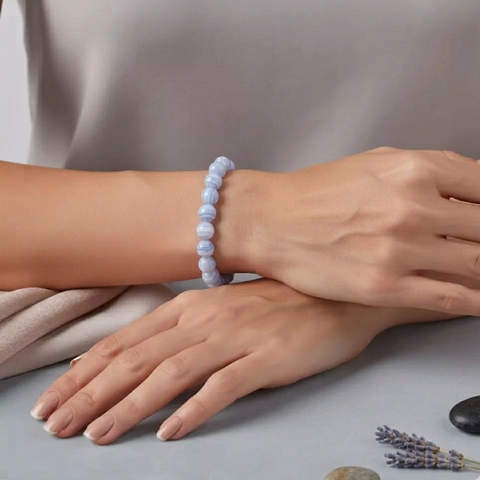 Mental Peace Bracelet - Blue Lace Agate