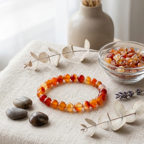 Motivation & Confidence Bracelet - Carnelian