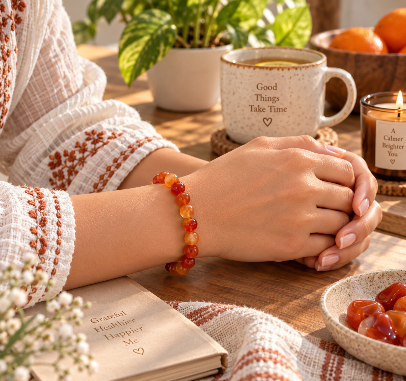 Carnelian Bracelet - Motivation & Creativity