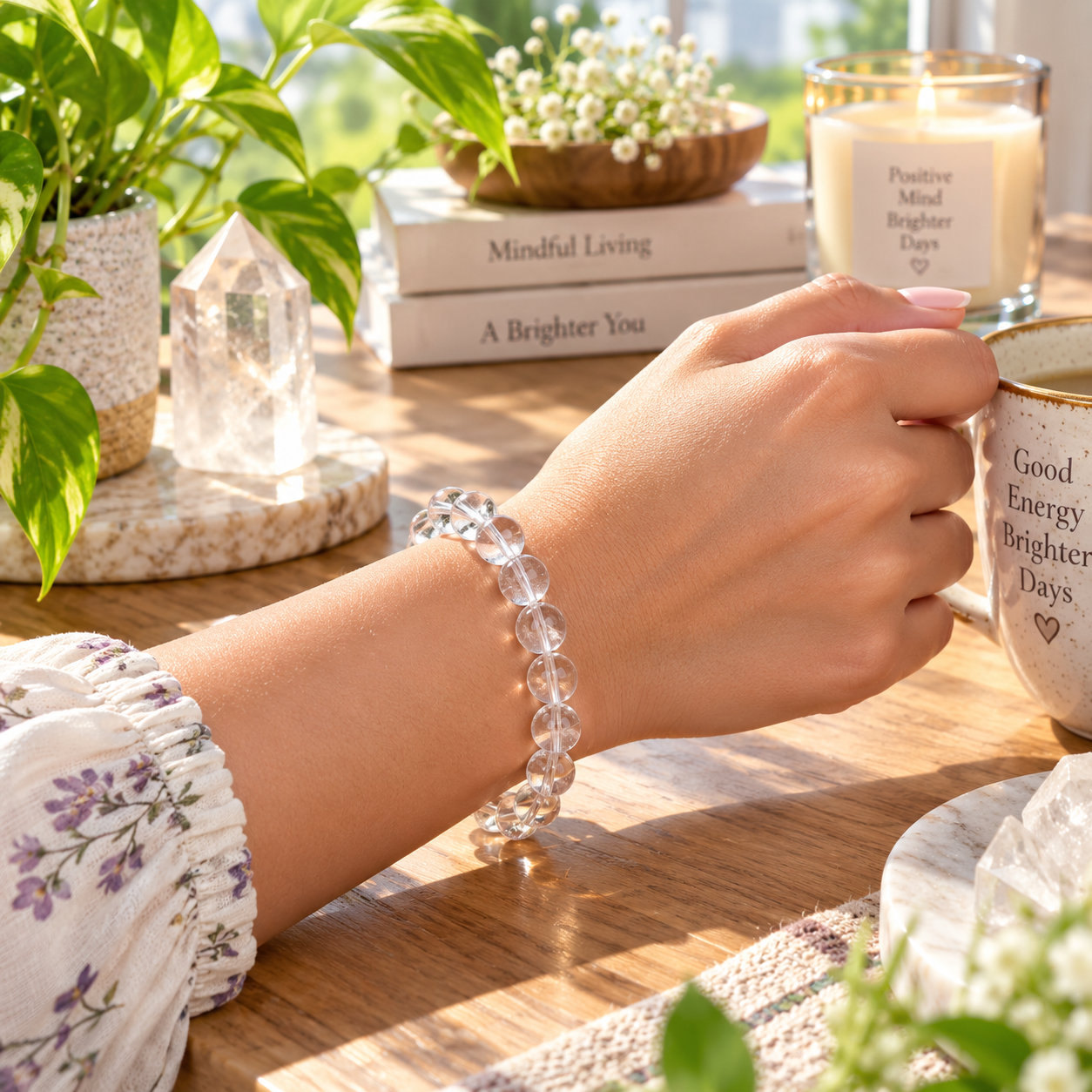Clear Quartz Bracelet - Clarity & Amplification