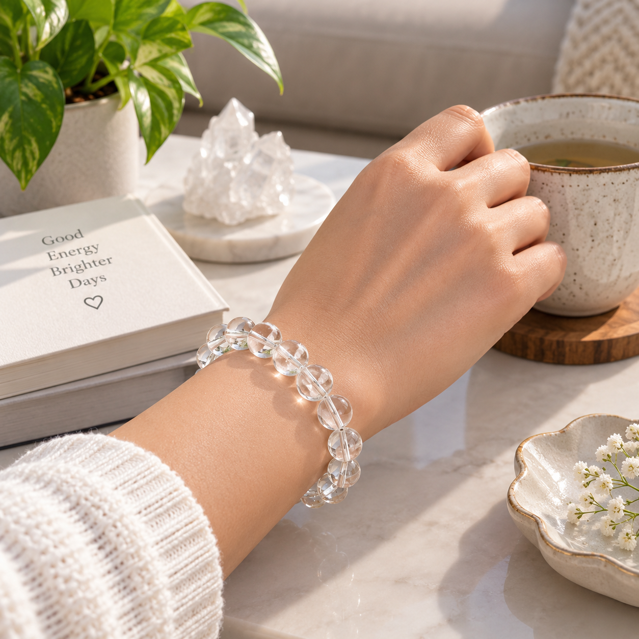Clear Quartz Bracelet - Clarity & Amplification