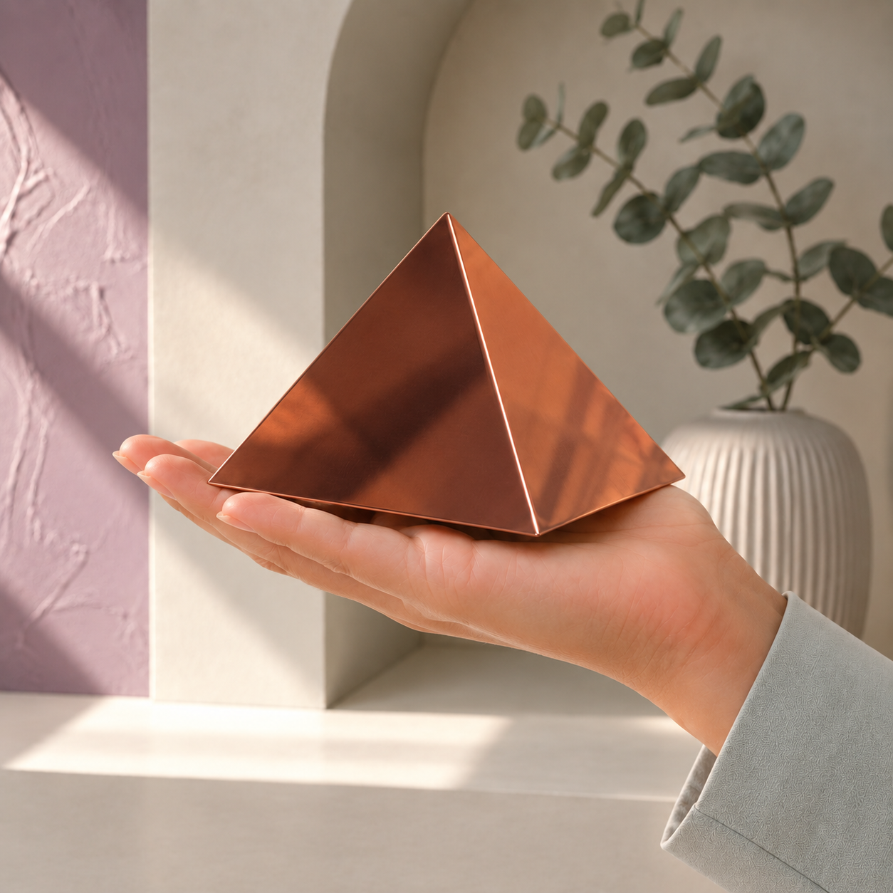 Copper Meditation Pyramid – Protection & Spiritual Balance