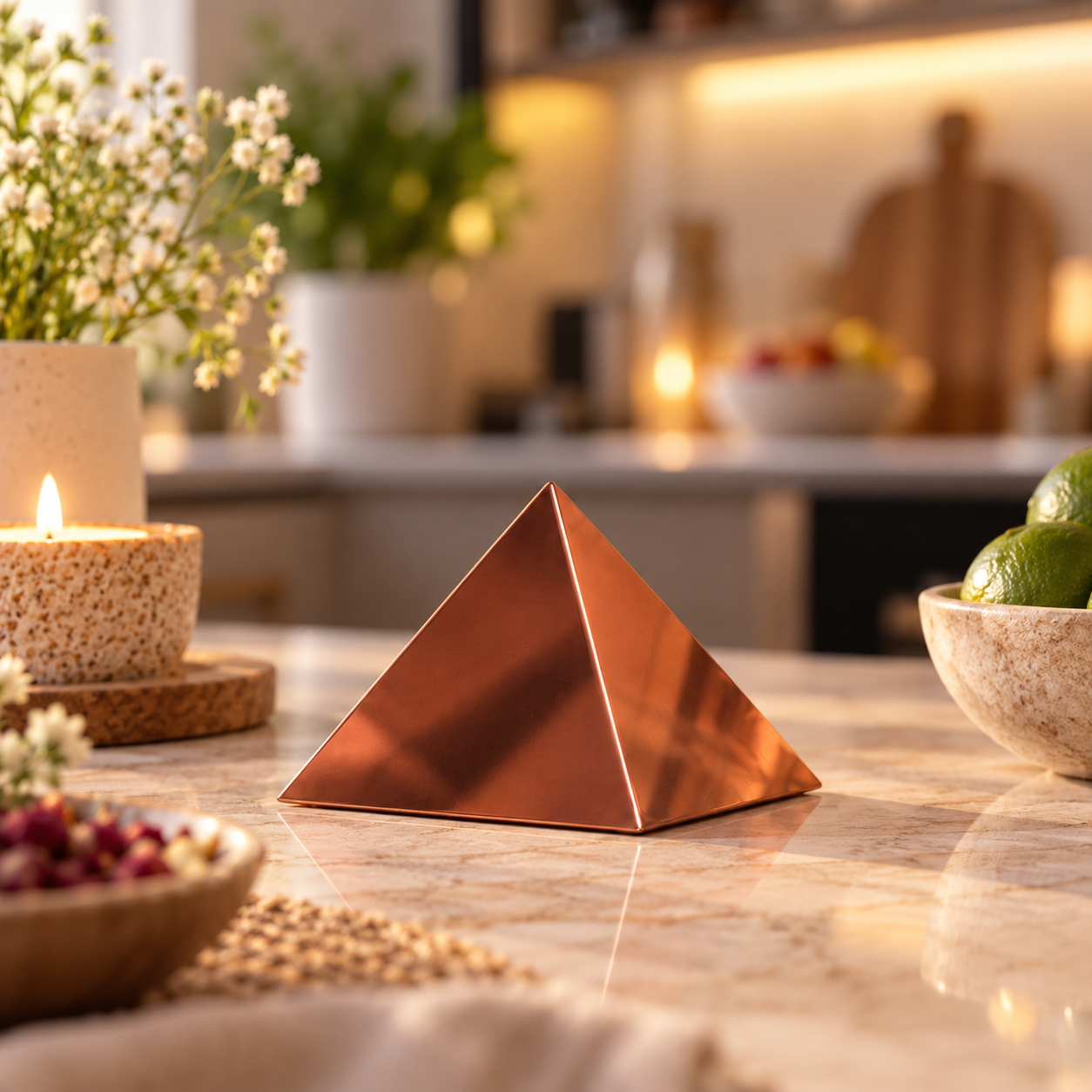 Copper Meditation Pyramid – Protection & Spiritual Balance