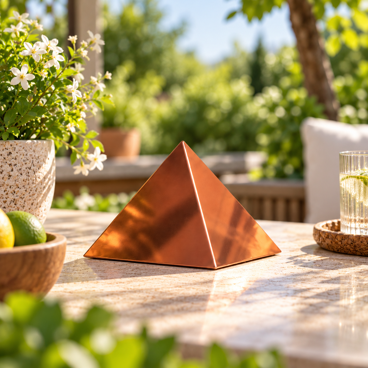 Copper Meditation Pyramid – Protection & Spiritual Balance