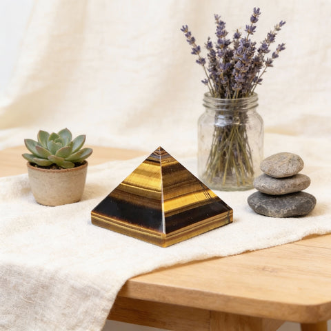 Crystal Pyramid for Self-confidence and Willpower