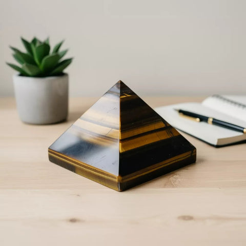 Crystal Pyramid for Self-confidence and Willpower