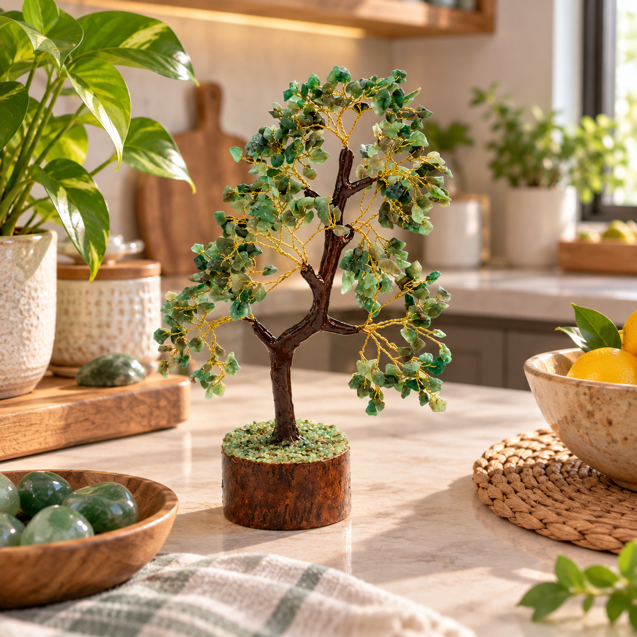 Green Aventurine Crystal Tree – Prosperity & Growth