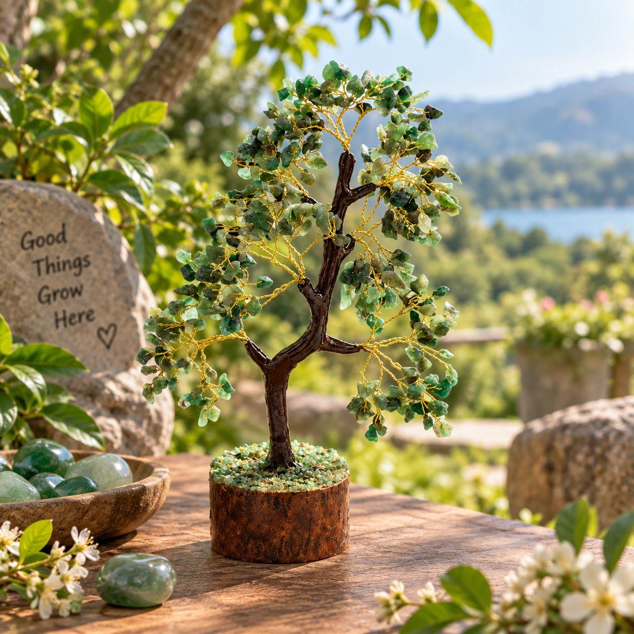 Green Aventurine Crystal Tree – Prosperity & Growth