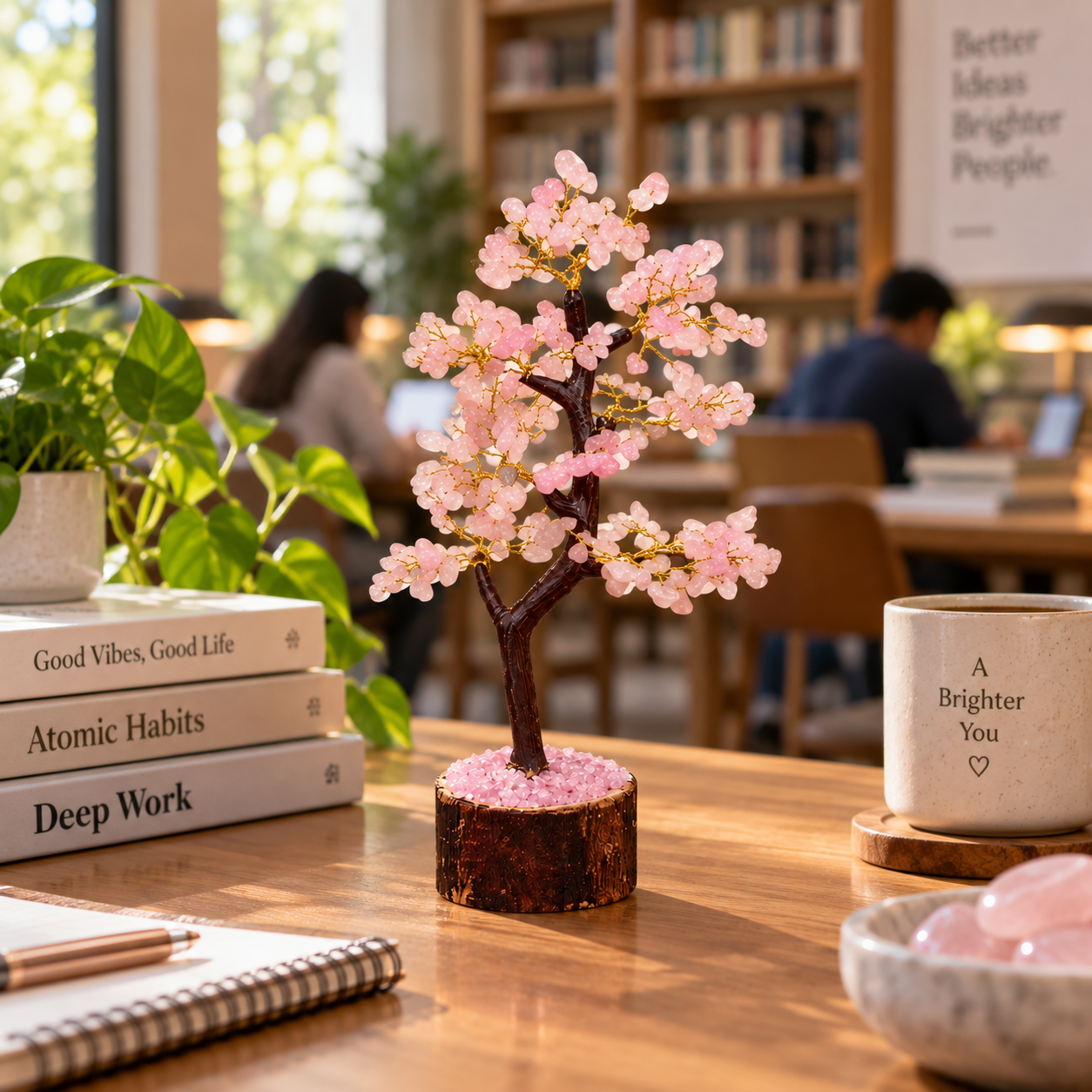 Rose Quartz Crystal Tree – Love & Harmony