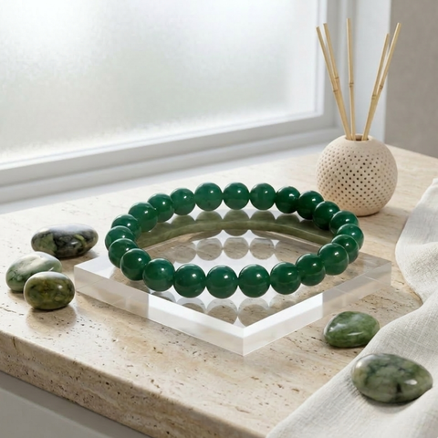 Success & Good Luck Bracelet - Green Jade