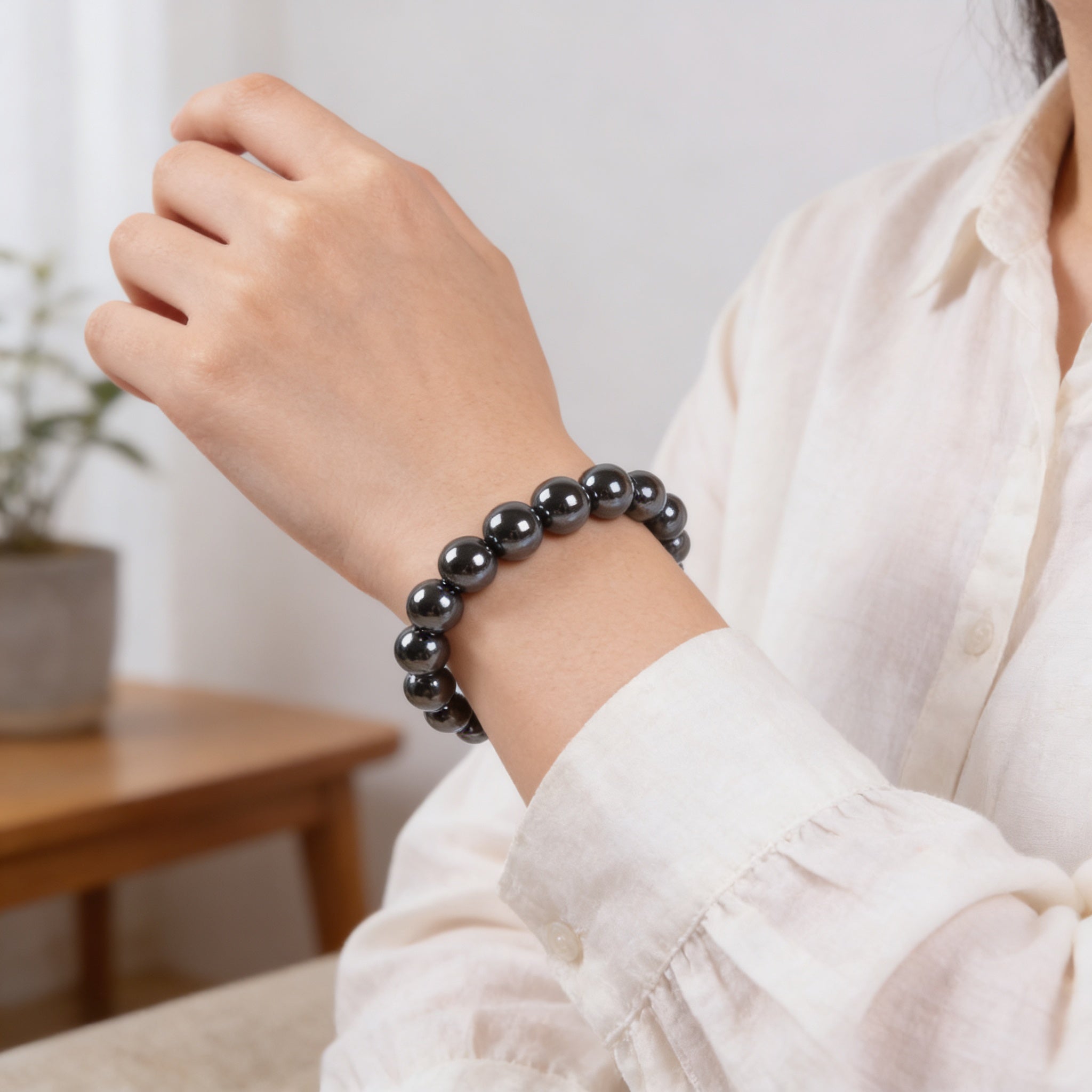 Grounding & Strength Bracelet - Hematite