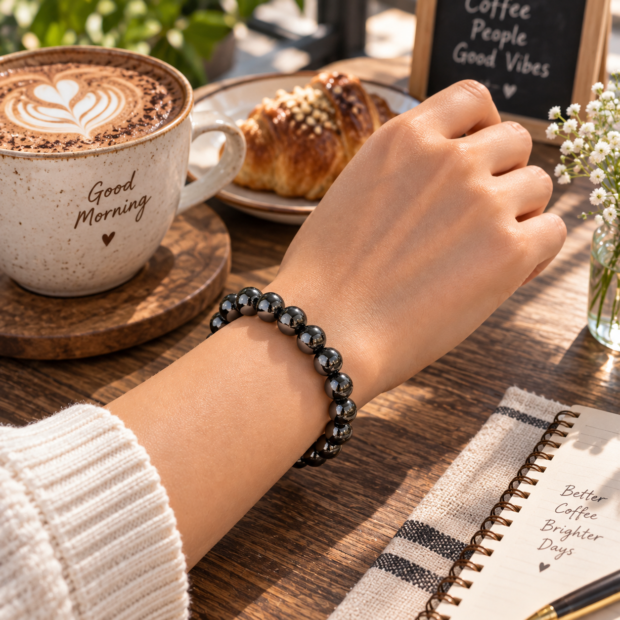 Hematite Bracelet - Stability & Concentration