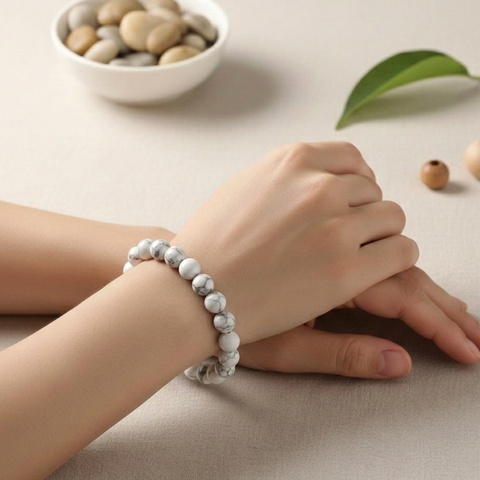Stress Release Bracelet - Howlite