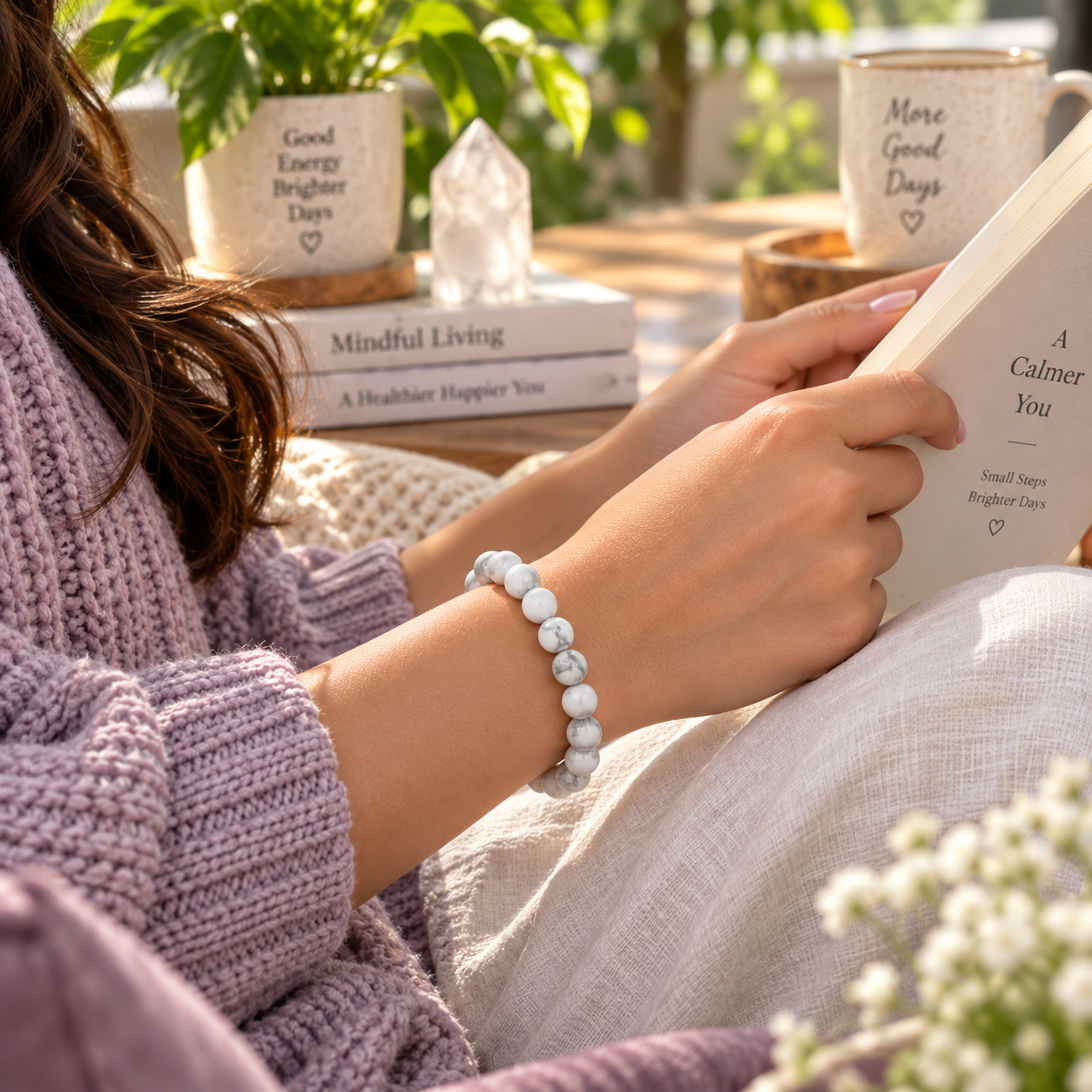 Howlite Bracelet - Patience & Relaxation