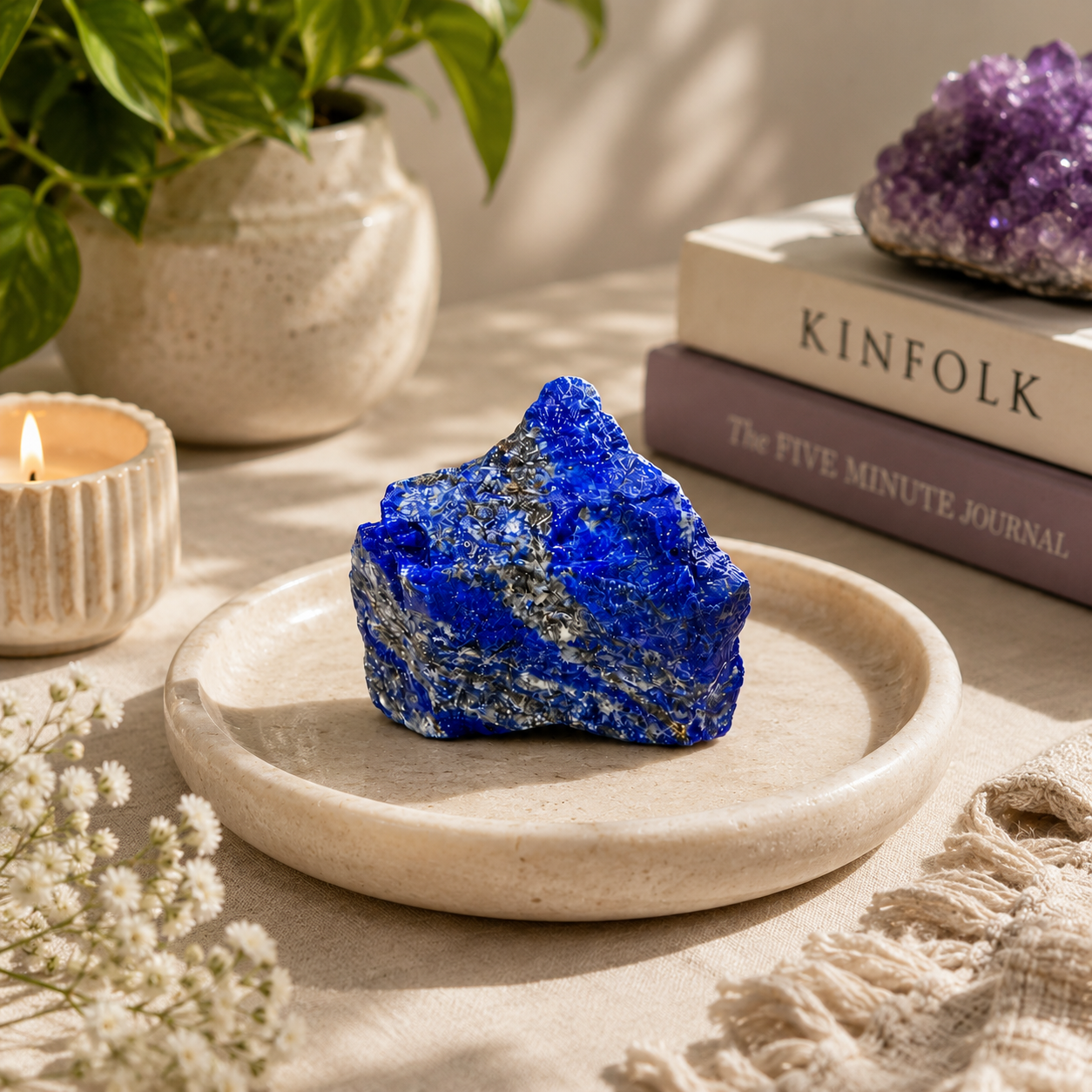 Lapis Lazuli Rough Stone – Wisdom & Expression