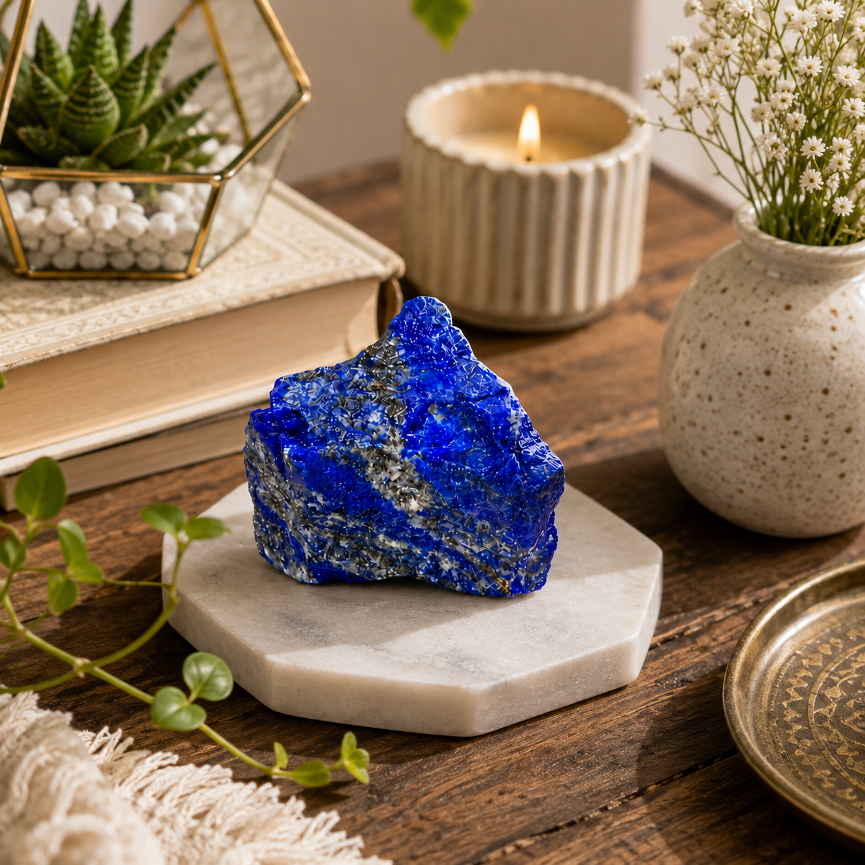 Lapis Lazuli Rough Stone – Wisdom & Expression