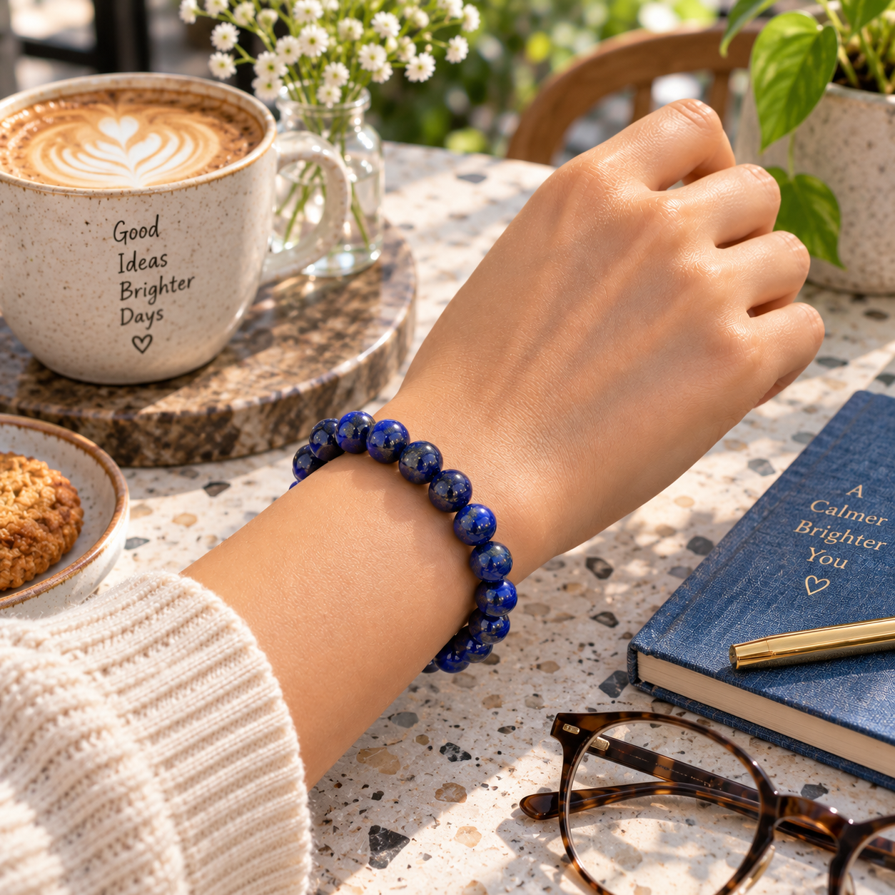 Lapis Lazuli Bracelet - Wisdom & Expression