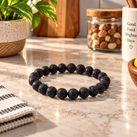Lava Stone Bracelet - Grounding & Strength
