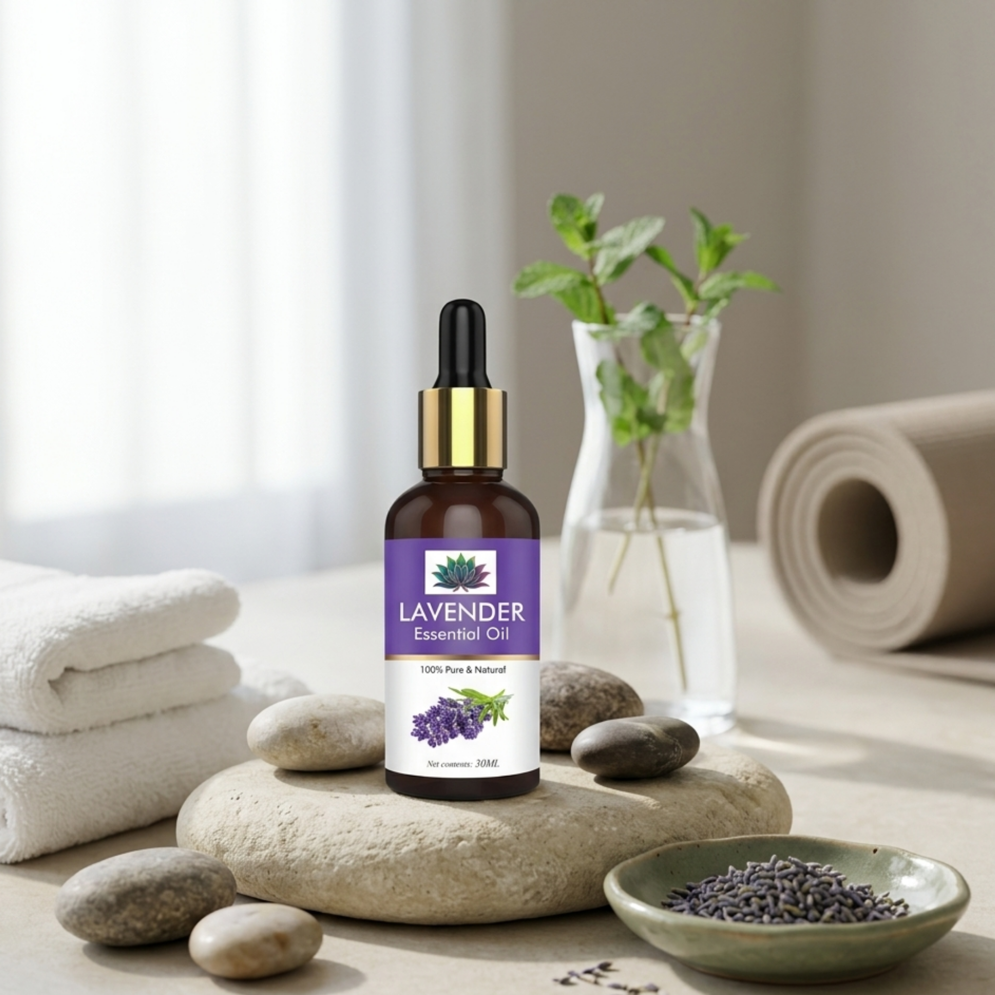 Essential Oil for Relaxation & Stress Relief - Lavender
