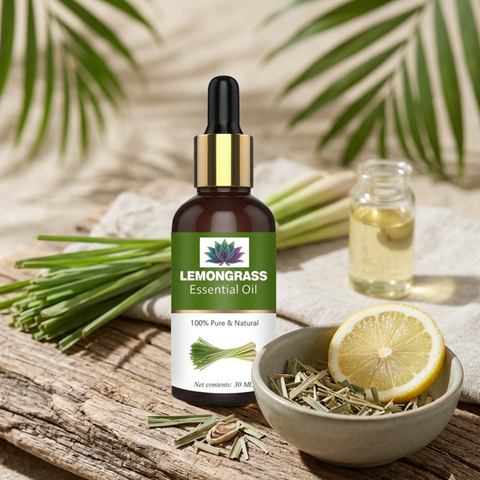 Essential Oil for Energy Cleansing & Mental Clarity - Lemongrass