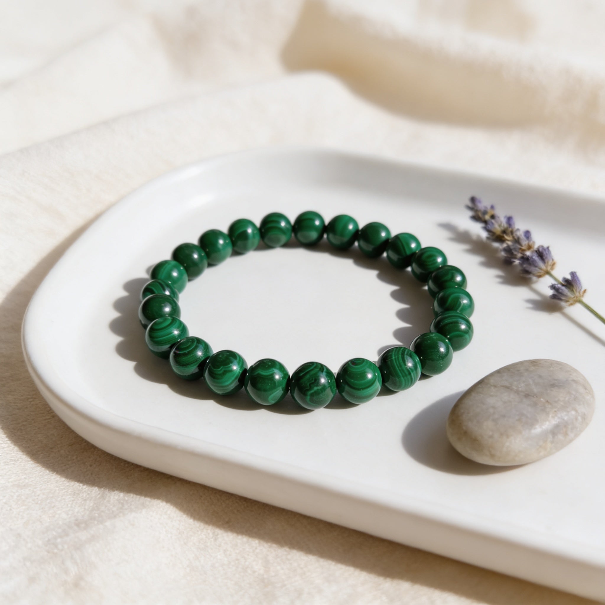 Deep Healing & Growth Bracelet - Malachite