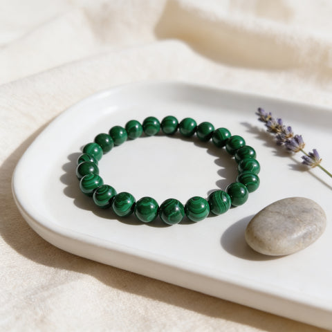 Deep Healing & Growth Bracelet - Malachite