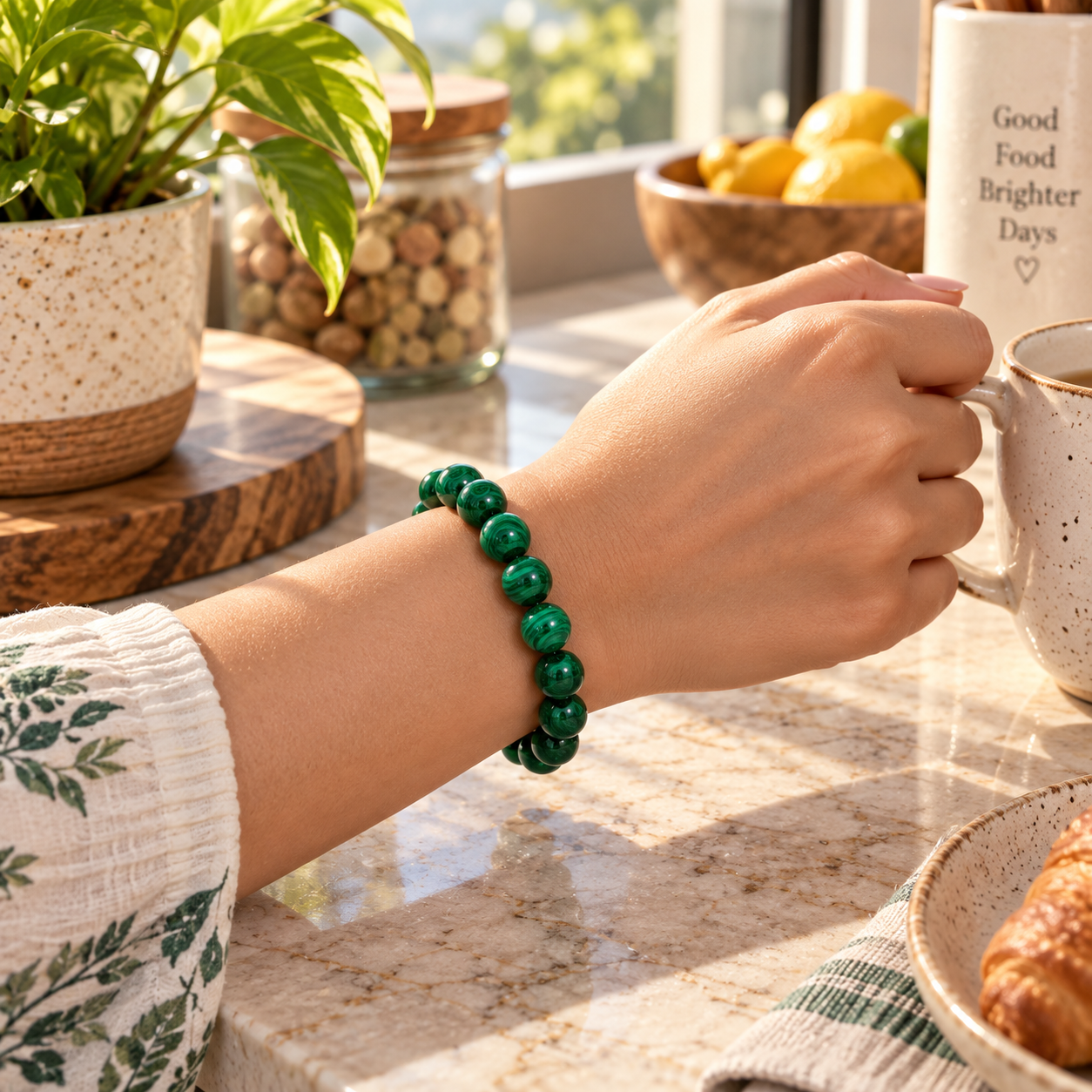 Malachite Bracelet - Transformation & Growth