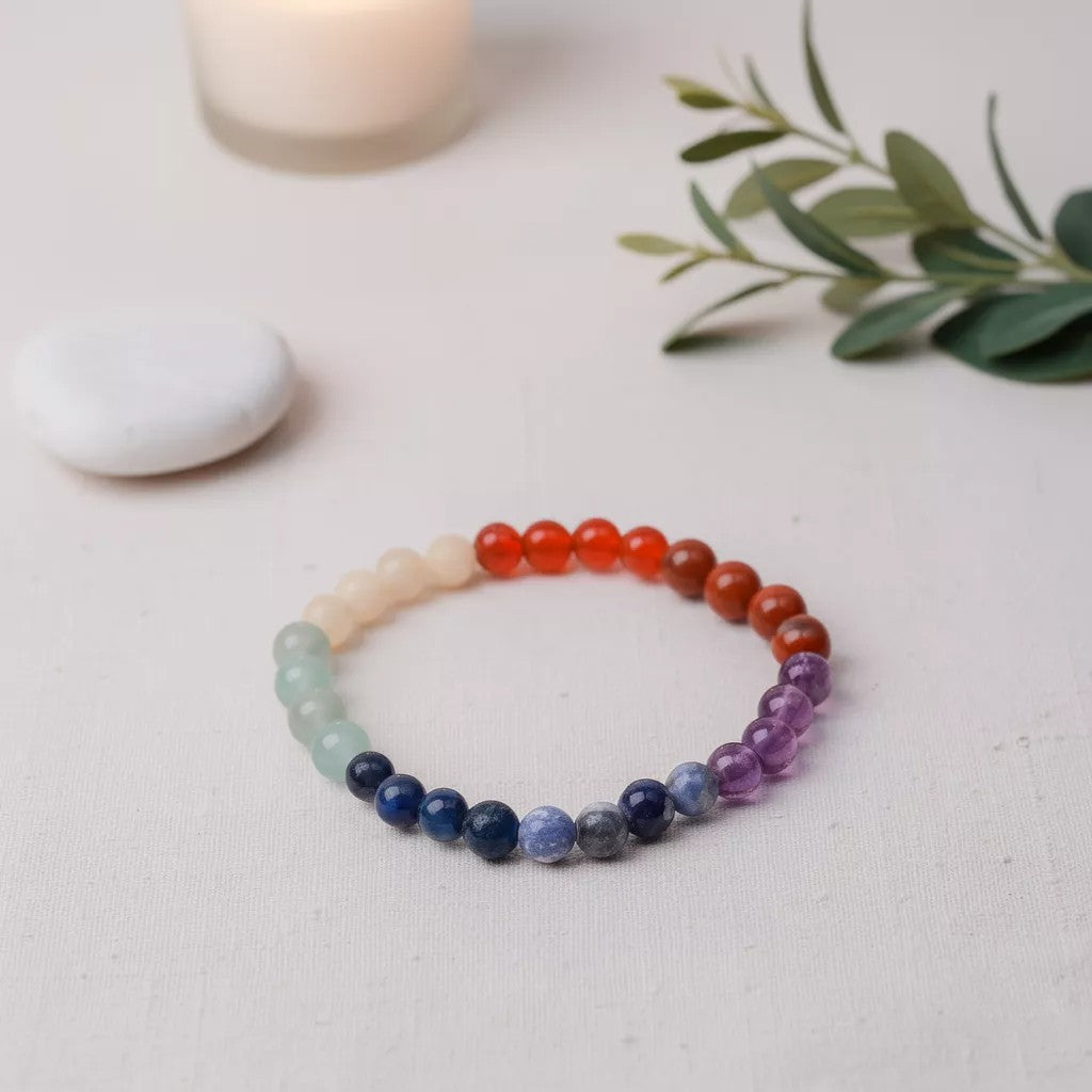 Chakra Balancing Bracelet - 7 Chakra Crystals