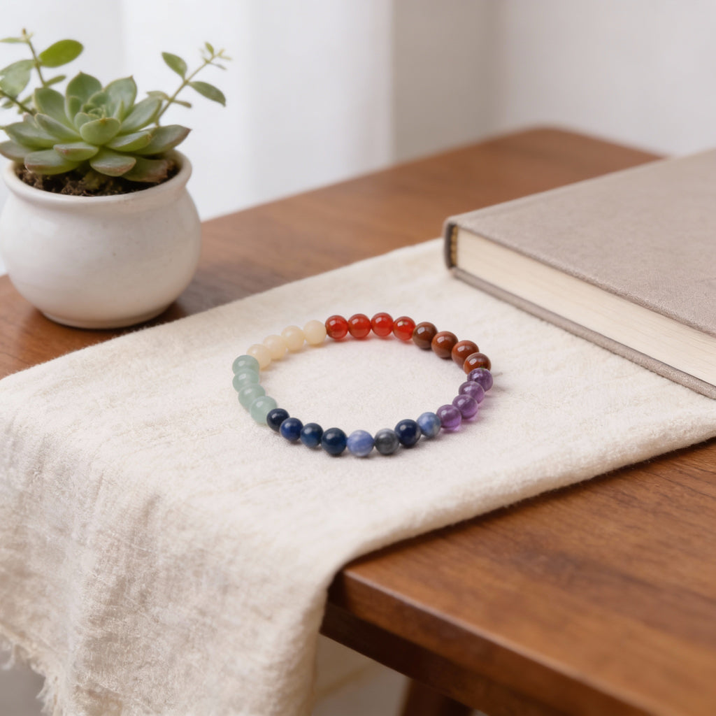 Chakra Balancing Bracelet - 7 Chakra Crystals