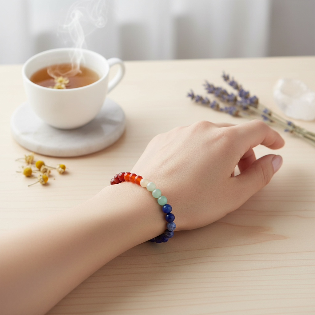 Chakra Balancing Bracelet - 7 Chakra Crystals