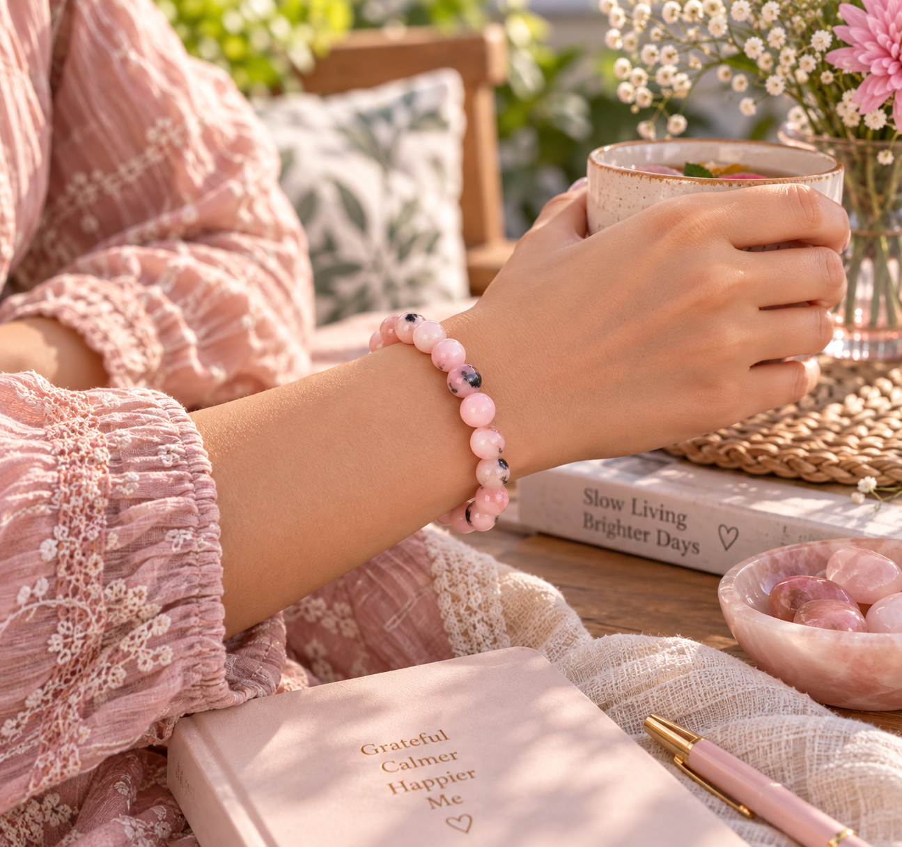 Pink Opal Bracelet - Compassion & Emotional Healing