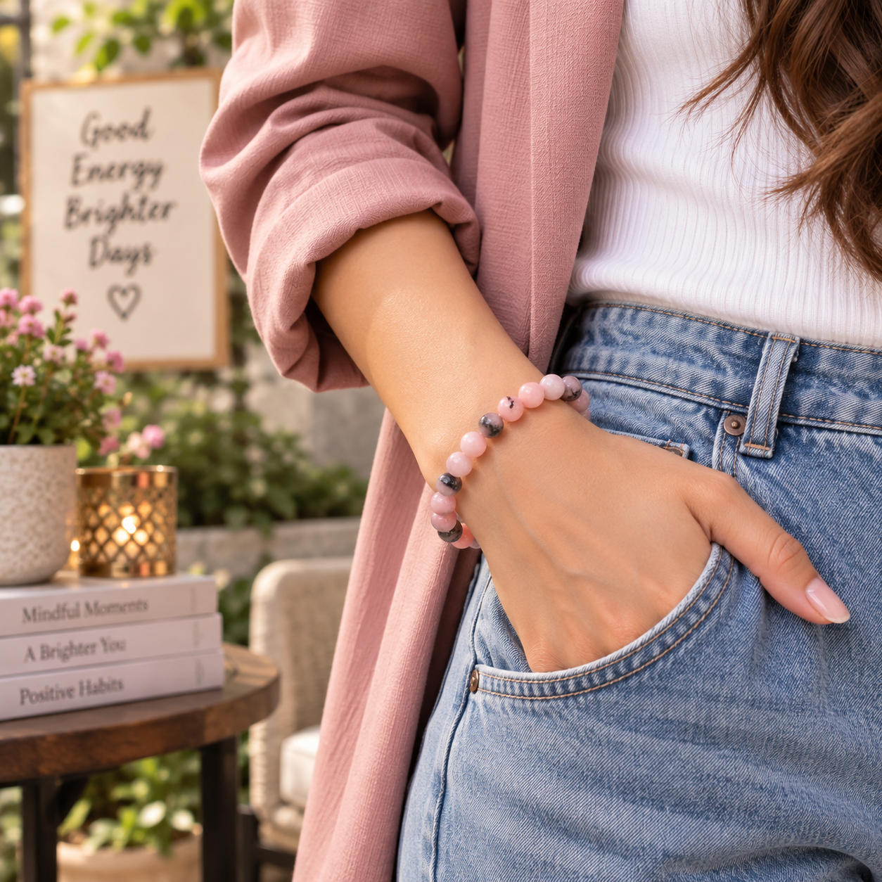 Pink Opal Bracelet - Compassion & Emotional Healing