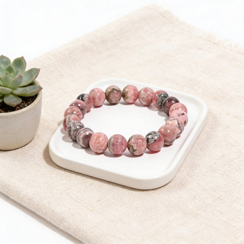 Emotional Balance Bracelet - Rhodonite