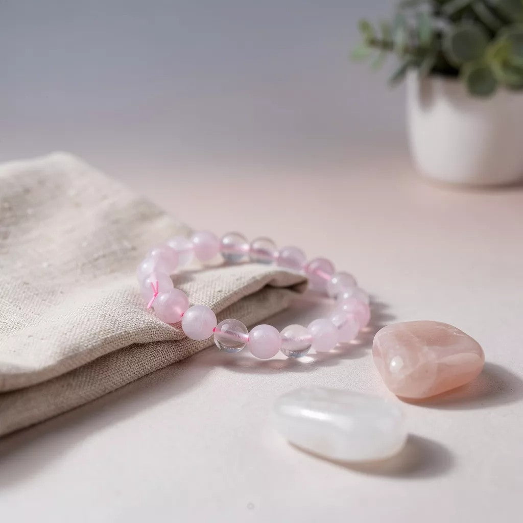 Love & Compassion Bracelet - Rose Quartz