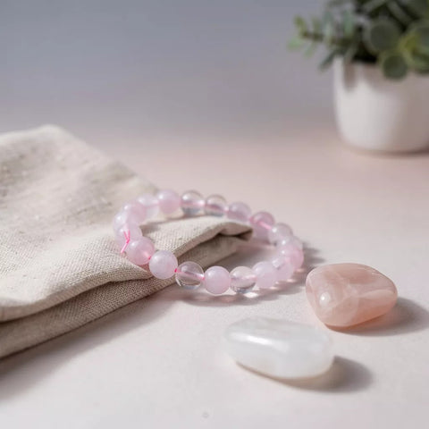 Rose Quartz Crystal Bracelet