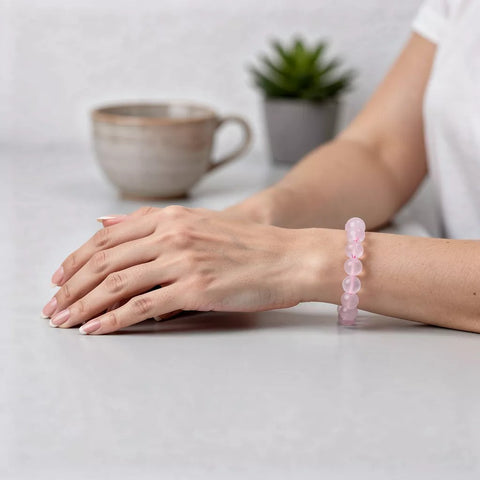 Rose Quartz Crystal Bracelet