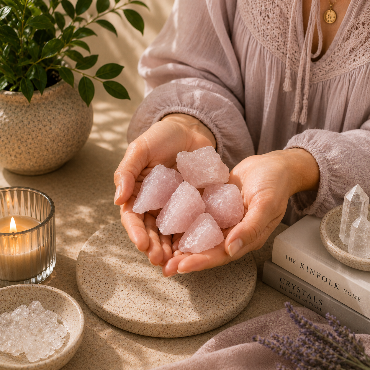 Rose Quartz Rough Stone – Love & Harmony