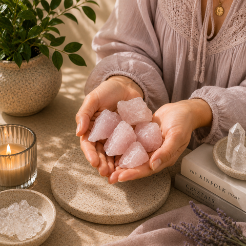 Rose Quartz Rough Stone – Love & Harmony