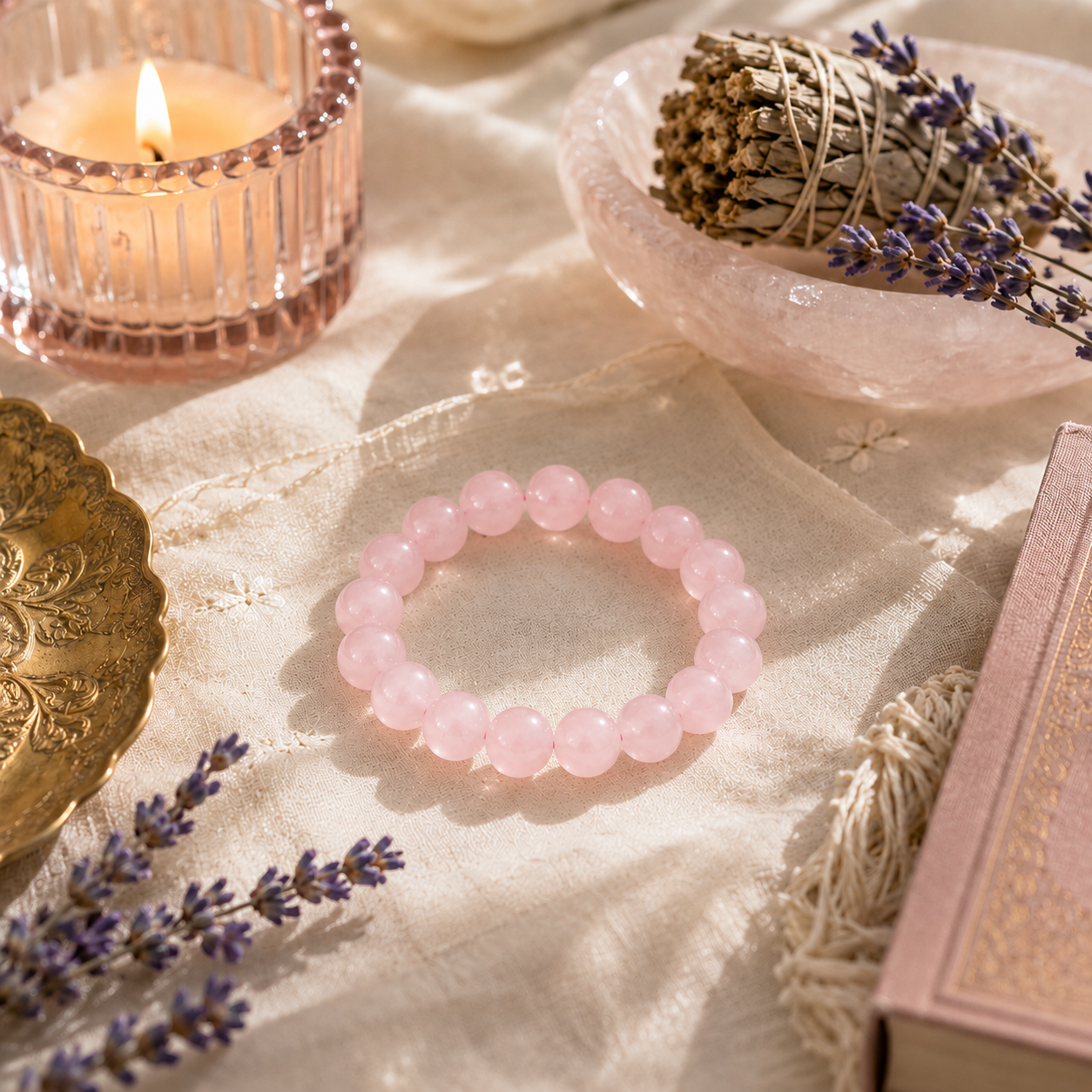 Rose Quartz Bracelet – Love & Harmony