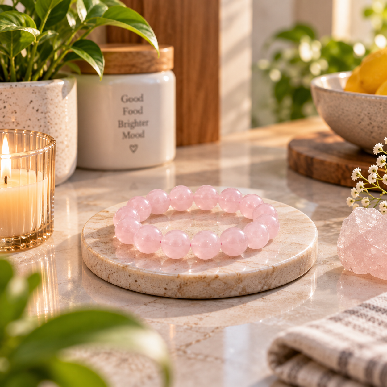 Rose Quartz Bracelet – Love & Harmony