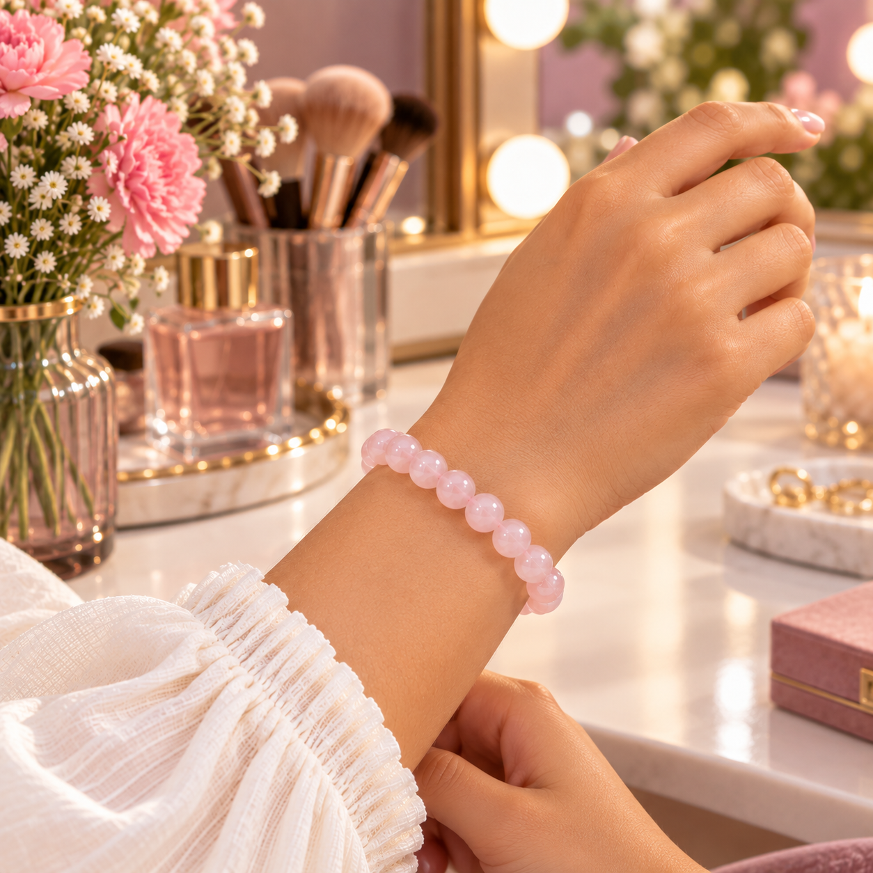Rose Quartz Bracelet – Love & Harmony