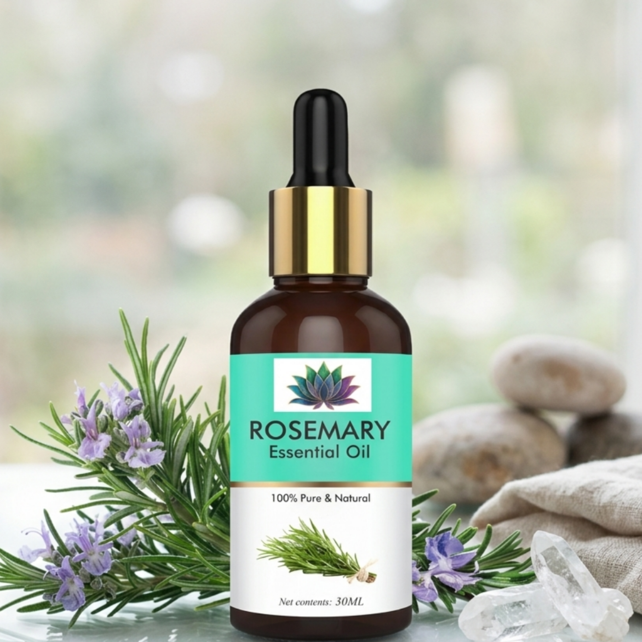 Essential Oil for Focus & Concentration - Rosemary