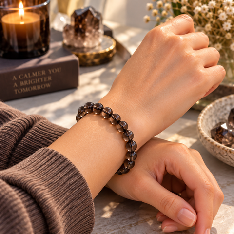 Smoky Quartz Bracelet - Grounding & Protection