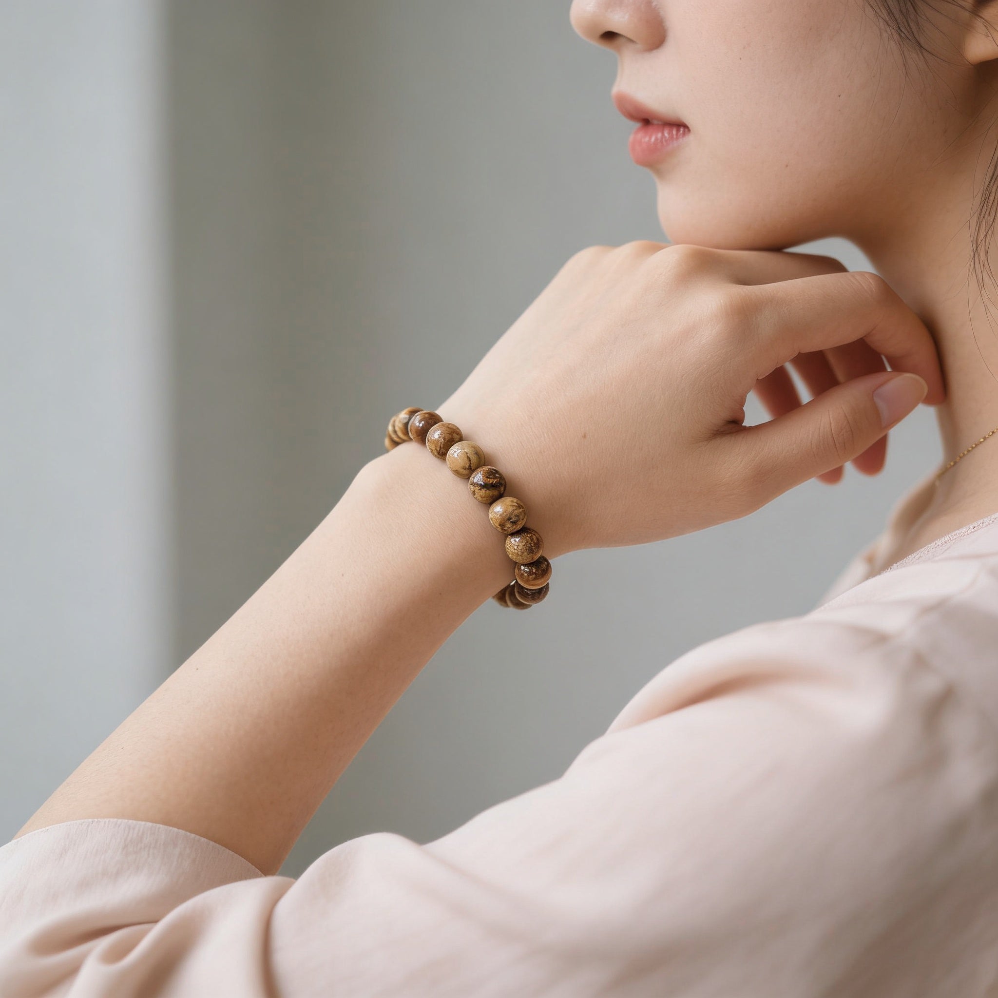 Stability & Harmony Bracelet - Wood Jasper