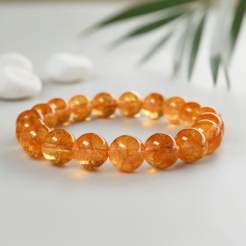 Positivity & Mindfulness Bracelet - Yellow Citrine
