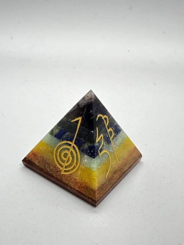 Reiki Symbol Crystal Pyramid